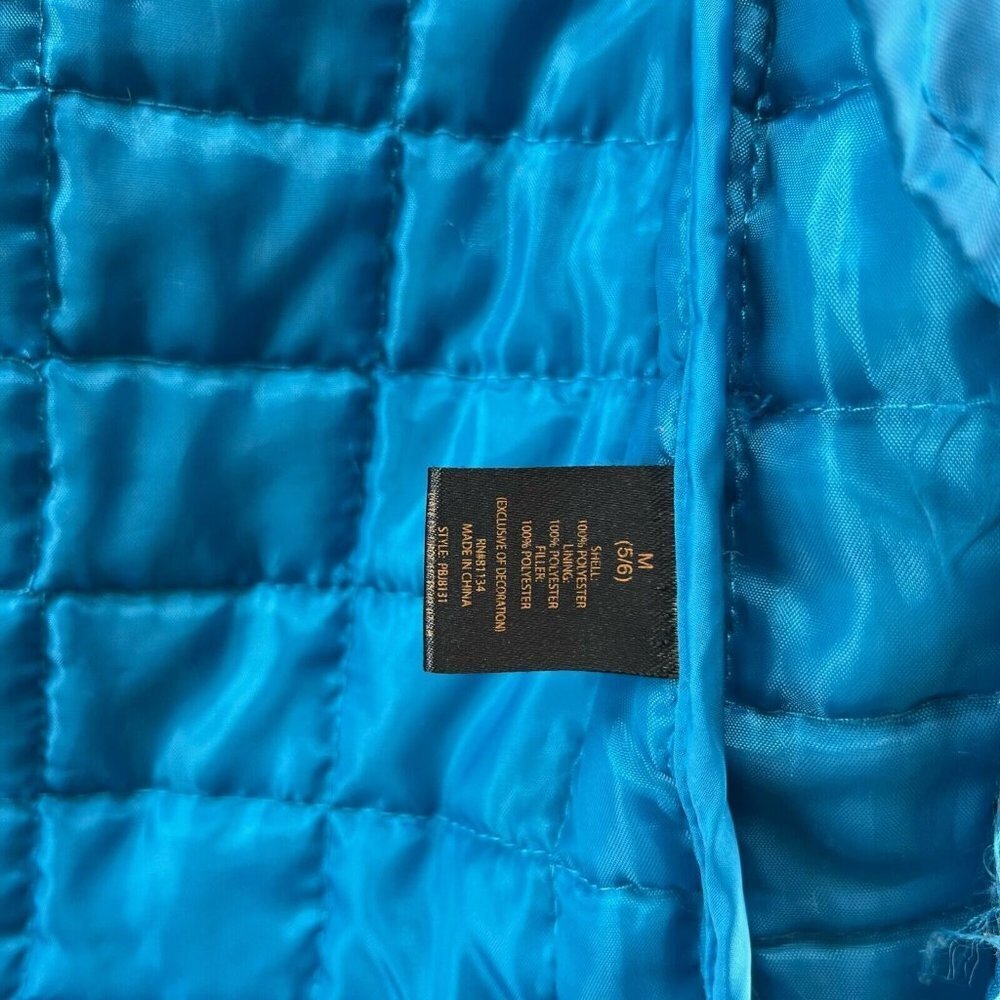 Pacific Trail Jacket Youth M 5/6 Quilted Full Zip Long Sleeve Insulated Blue - Picture 9 of 12